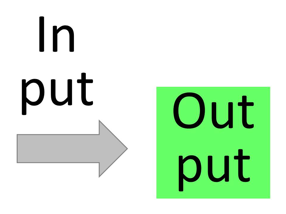 Input-Output Input-Output